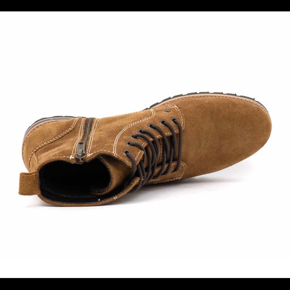 Crevo Men's Tan Suede Ankle Boots - Picture 4 of 7